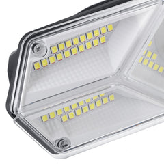 104LED Solar Powered Wall Light with PIR Motion Sensor - Outdoor Security Flood Lamp