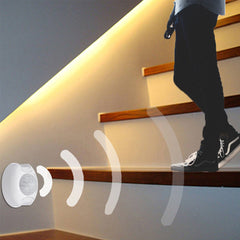 PIR Bewegungssensor LED Streifen Lichter 2M-5M Kabellose Kleiderschrank Nachtlampe mit UK Stecker