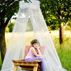 Queen Size Foldable Canopy Mosquito Net for Home - Dome Bed Protection