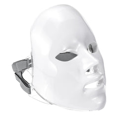 110–220 V, 7-farbige LED-Licht-Photonen-Gesichtsmaske zur Hautverjüngung, Gesichtstherapie, Faltenreduzierung + Fernbedienung