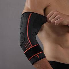 Elbow Support for Weightlifting & Sports - 1pc Pressurized Fitness Gear for Basketball, Tennis, Riding