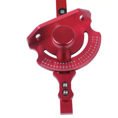 Universal-Gehrungsanschlag mit Festwinkelgetriebe für Tisch- und Gehrungssägen, Winkelmesser mit Standard-Schlitzleiste