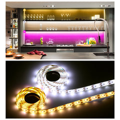 USB LED Strip Lights with Stepless Dimming and Remote Control for Home Decoration, 0.5M-5M