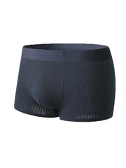 Nahtlose, atmungsaktive, antibakterielle U-konvexe Beutel-Boxershorts für Herren aus Baumwolle – einfarbig für zu Hause