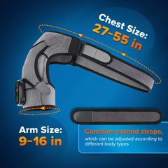 Electric Shoulder Massager with Heat, Vibration, Thermal Brace for Muscle Relaxation and Joint Support