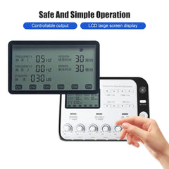 EMS Tens Massager, 6-Output Electroacupuncture Machine for Body and Back Massage