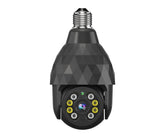 HD 1080P E27 WiFi IP-Kamera mit 8 LED-Leuchten, Diamantbirne, intelligenter Dual-Light-Nachtsicht, E27-Sockel