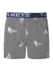 Herren-Boxershorts aus 100 % Baumwolle, atmungsaktiv, leicht, lockere Passform, lässig, für zu Hause