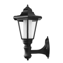 Hexagon Solar Wall-Mount LED Lantern Light - Waterproof Outdoor Garden Lamp