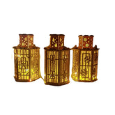 Rustikale Laternenlampe – Vintage-Licht für festliche Heimdekoration, Lindenholz zum Selbermachen