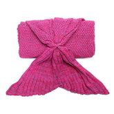 Aus Garn gestrickte Meerjungfrauenschwanz-Decken – warme, weiche Fasern für Zuhause, das Büro, als Schlafsack oder Bettunterlage