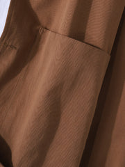 Herrenjacke aus 100 % Baumwolle, einfarbig, langärmelig, zum Zuknöpfen