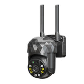 HD 1080P Mini-WLAN-IP-Kamera – wasserdicht, Infrarot, Nachtsicht in Farbe, Sicherheitskamera mit 8 Lichtern