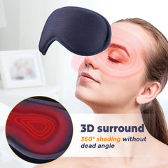 Heated Electric Eye Massager Mask - Wireless, Relieves Strain, Dark Circles, Dry Eyes, Fatigue