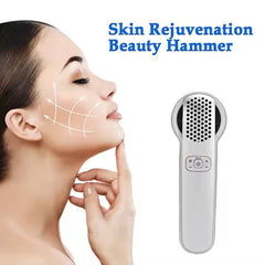 Hot Cold Hammer Facial Massager, Skin Tightening, Rejuvenation, Anti-Aging, Moisturizing Beauty Device