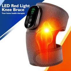Infrared Light Therapy Knee Brace, 660nm & 850nm, Shoulder Massager, Heating Wrap for Muscle Relaxation