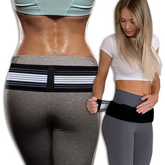 Lumbar Support Back Brace with Pulley System for Lower Back Pain Relief - Large for Men & Women