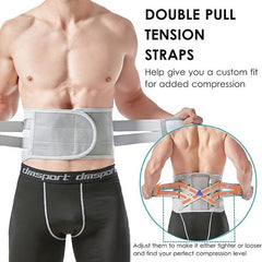 Back Brace for Men & Women - Breathable Lumbar Support Belt for Lower Back Pain Relief, Herniated Disc & Sciatica