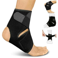 Ankle Support Compression Strap - Achilles Tendon Brace for Foot Sprain & Sports - Adjustable Injury Prevention