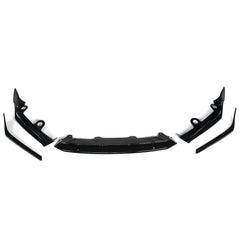 Glänzend Schwarz Front Stoßstange Lip Splitter Kit Auto Spoiler