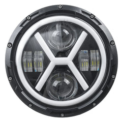 7" wasserdichter runder LED-Motorrad-Scheinwerferprojektor
