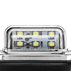 LED-Kennzeichenleuchte für hinten und hinten mit Fassungen für 10–30 V-LKW, Transporter, Wohnwagen