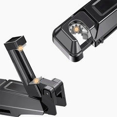 2-in-1-Haken für den Rücksitz des Autos und Telefonhalter, 360 Grad drehbar, passend für Telefone von 4,0 bis 6,5 Zoll, universelle Auto-Aufbewahrungshalterung