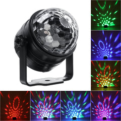 6 W RGB-Disko-Partylichter – 6 Modi, durch Ton aktivierter LED-Stroboskop-DJ-Ball, 110–240 V Tanzlampe als Feiertagsdekoration