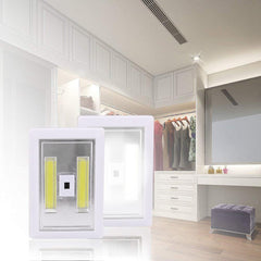 3 W COB LED Handwellensensor Nachtlicht - Batteriebetrieben, magnetisch, Notlampe für Wand, Schlafzimmer, Schrank