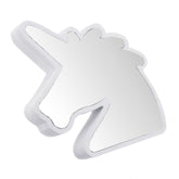 Kreatives süßes Einhorn-LED-Tunnel-Nachtlicht - Spiegellampe für Kinder, weißes/warmweißes Atmosphärenlicht