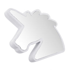 Kreatives süßes Einhorn-LED-Tunnel-Nachtlicht - Spiegellampe für Kinder, weißes/warmweißes Atmosphärenlicht