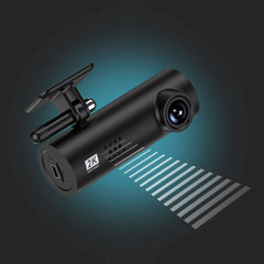 1080P Full HD Car DVR Dash Cam with WiFi, Night Vision, 170 Degree Wide-Angle, APP Voice Control, G-Sensor