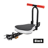 Schnell demontierbarer Sicherheitssitz für Kinder - Schwarz/Rot, kompatibel mit Elektroautos/Fahrrädern