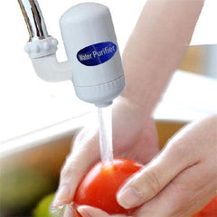 Ceramic Cartridge Tap Water Filter Purifier - Activated Carbon Kitchen Faucet for Household Use