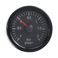 2-Zoll 52mm LED Turbo Boost Druckmessgerät Meter -1 bis +2 Bar 12V Universal für Auto