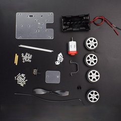 DIY Windkraftauto-Bausatz - Pädagogisches Experimentierspielzeug für Wissenschaft und Technologie