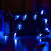 1,5 m lange Lichterkette mit 10 LED-Fotoclips – Warmweiß, batteriebetrieben, für Weihnachts-, Party- und Hochzeitsdekoration