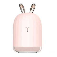 Cute White Deer/Pink Rabbit 220ML USB Humidifier Air Purifier with Colorful Light for Home, Office, Car