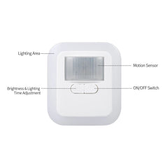 2.4W Intelligent Night Light with 10-Gear Dimming, Delay, and Human Body Induction Control