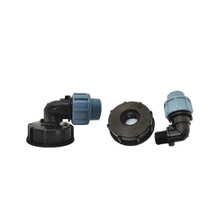 Ventilanschluss für Tonnenfass-Wassertank – 20/25/32 mm Winkelauslassadapter-Anschlussteile