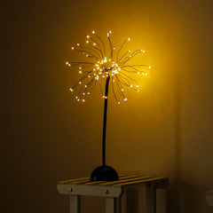 Nachtlicht mit Löwenzahn-Feuerwerk und 100 LEDs – Stromversorgung über USB für Garten, Hochzeit, Party, Weihnachtsdekoration