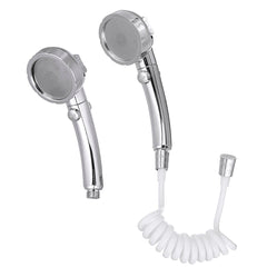New High Pressure Handheld Shower Head with Third Gear Upgrade and Water-Saving Faucet Extension Set