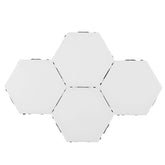 4x Modulare Sechseck-LED-Touch-Wandleuchten - Wabenförmige magnetische Quanten-Nachtlichter