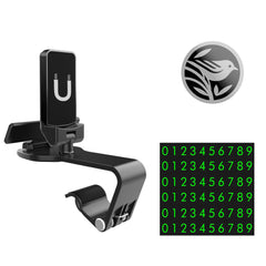 Magnetic Car Phone Holder for Dashboard and Rearview Mirror - Cell Phone Navigation Bracket with Moving License Plate