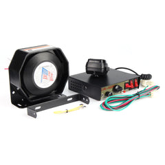 400W 8-Sound Car Warning Alarm Police Fire Siren Horn PA Speaker MIC System
