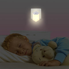 0,5 W 6 LED Lichtgesteuertes Nachtlicht für Flur, Badezimmer, Schlafzimmer - Warmweiß, AC110-240 V
