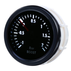 2-Zoll 52mm LED Turbo Boost Druckmessgerät Meter -1 bis +2 Bar 12V Universal für Auto