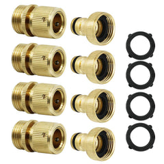 3/4" NPT massives Messing männlich und weiblich Gartenschlauch Schnellkupplung Wasserrohr Armaturen mit Unterlegscheiben