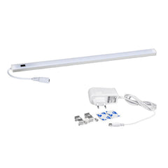 Kabellose LED-Schrankleuchte - Nachtlampe mit Infrarot-Sensor und Handfeger für Schrank, Kleiderschrank, Küchenbeleuchtung