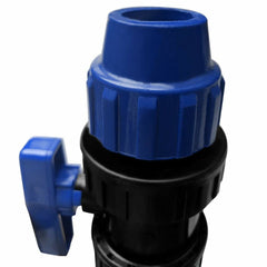 Anschlussstück für Wassertanks mit 1/4 Zoll (0,64 cm), 25 mm, Kunststoff-Montagewerkzeug mit Messingventil, Gartenhahn-Adapter